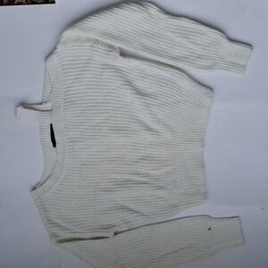 Zaful Off-the-Shoulder Cream Sweater